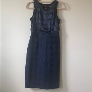 Navy blue sheath dress